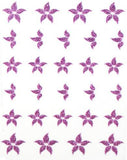 Glitter Collection - Purple Flowers