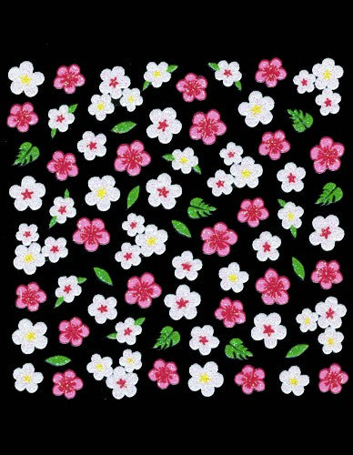 3D Collection - Pink / White Flowers