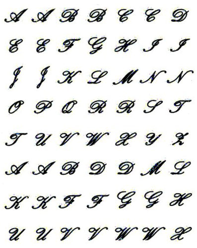 Signature Collection - Script Alphabet